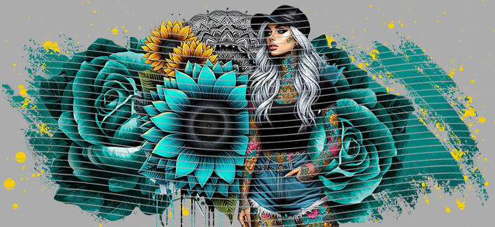 16oz Sunflower Girl-SU-565